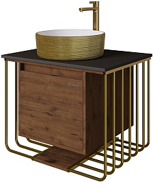 Grossman Мебель для ванной Винтаж 70 веллингтон/металл золото – фотография-4